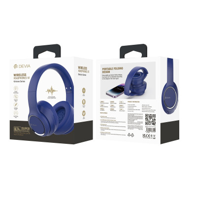 Devia Bluetooth fejhallgató Kintone kék