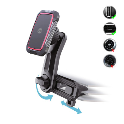 Forever autós tartó szellőzőrácshoz MH-250 Multipoint mágneses fekete