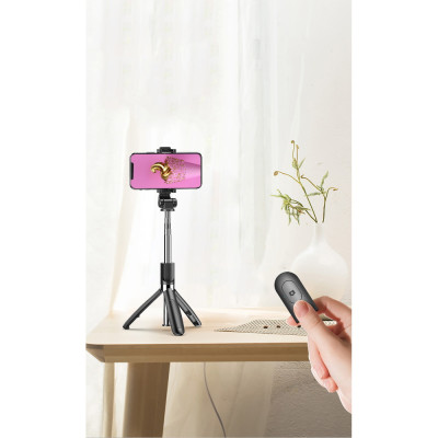 XO szelfibot Bluetooth állvány SS08 fekete 68cm