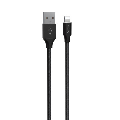 Devia kábel Gracious EC412 USB - Lightning 2,0 m 2,1A fekete