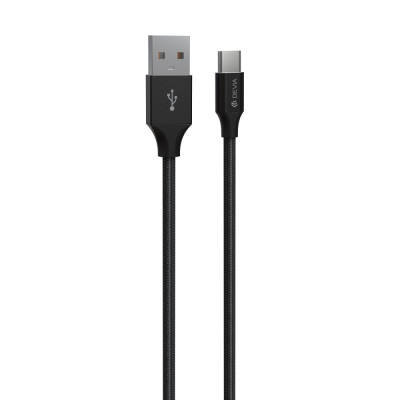 Devia kábel Gracious EC308 USB - USB-C 2,0 m 2,1A fekete