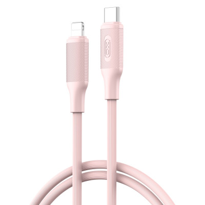 XO kábel NB-Q265A PD USB-C - Lightning 1,0m 27W rózsaszín