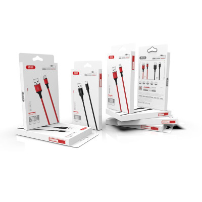 XO kábel NB143 USB - Lightning 1,0 m 2,4A piros