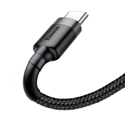 Baseus kábel Cafule USB - USB-C 1,0 m 3A szürke-fekete
