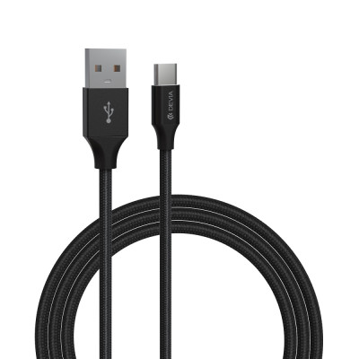 Devia kábel Gracious EC303 USB - USB-C 1,0 m 2,4A fekete
