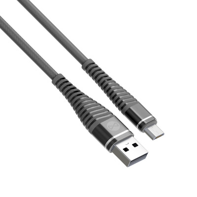 Forever Shark kábel USB - microUSB 1,0 m 2A fekete