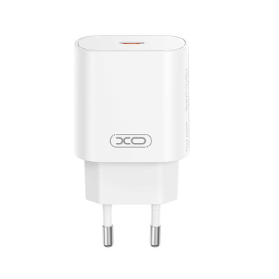 XO fali töltő CE25 PD 25W 1x USB-C fehér + kábel USB-C - Lightning