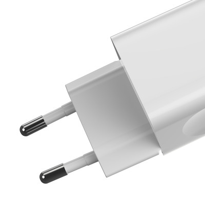Baseus fali töltő QC 3.0 1x USB 3A fehér