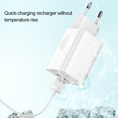Baseus fali töltő QC 3.0 1x USB 3A fehér
