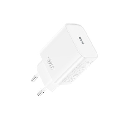XO fali töltő CE15 PD 20W 1x USB-C fehér + USB-C - USB-C kábel
