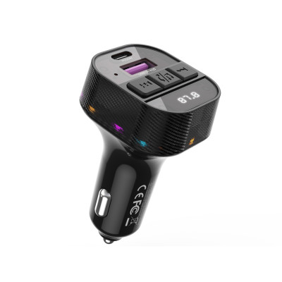 XO FM Transzmitter BCC17 Bluetooth MP3 autós töltő 30W fekete