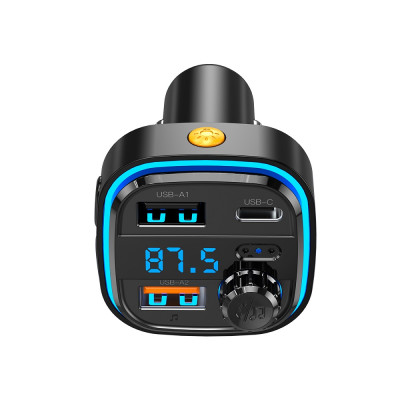 XO Transzmitter FM BCC08 Bluetooth MP3 autós töltő 3,1A fekete