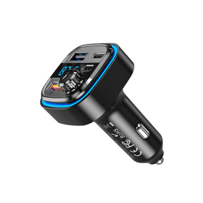 XO Transzmitter FM BCC08 Bluetooth MP3 autós töltő 3,1A fekete