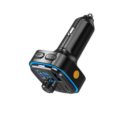 XO Transzmitter FM BCC08 Bluetooth MP3 autós töltő 3,1A fekete