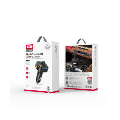 XO Transzmitter FM BCC08 Bluetooth MP3 autós töltő 3,1A fekete