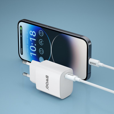 BWOO 20W fali töltő CDA159 kábel USB-C - Lightning