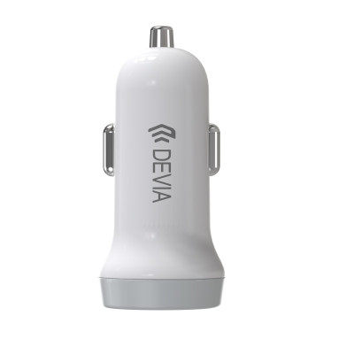Devia autós töltő Smart 2x USB 3,1A fehér