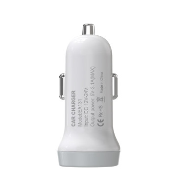 Devia autós töltő Smart 2x USB 3,1A fehér