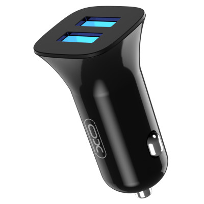 XO autós töltő CC31 2x USB 2,4A fekete