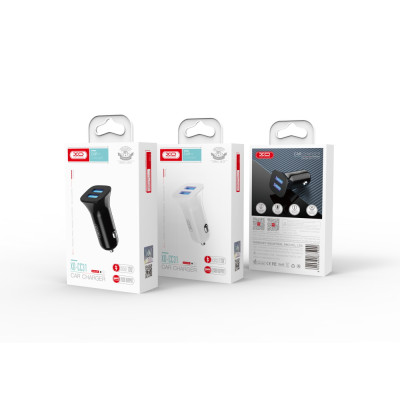 XO autós töltő CC31 2x USB 2,4A fekete