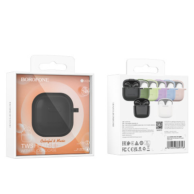 Borofone TWS Bluetooth fülhallgató BW29 Charm fekete
