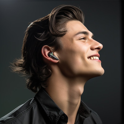 Borofone TWS Bluetooth fülhallgató BW57 Mecha fekete