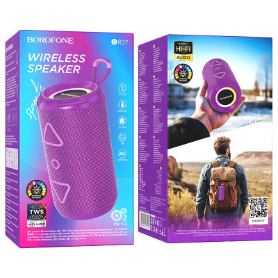 Borofone hordozható Bluetooth hangszóró BR37 Noble lila
