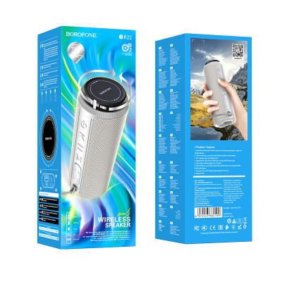 Borofone hordozható Bluetooth hangszóró BR22 Sports szürke