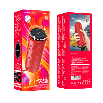 Borofone hordozható Bluetooth hangszóró BR22 Sports piros