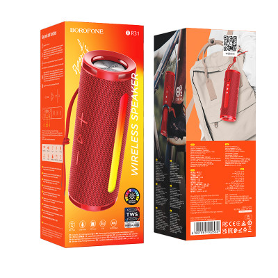 Borofone hordozható Bluetooth hangszóró BR31 Gamble piros
