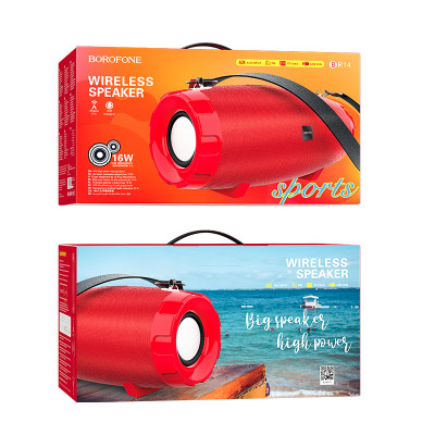 Borofone hordozható Bluetooth hangszóró BR14 Coolant piros