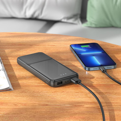 Borofone power bank 10000mAh BJ33 Creed - 2xUSB - fekete