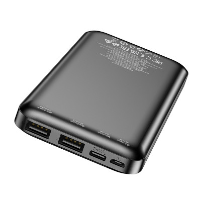 Borofone power bank 10000mAh BJ27 Pindar - 2xUSB - fekete