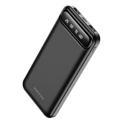 Borofone power bank 10000mAh BJ14 Freeway - 2xUSB - fekete