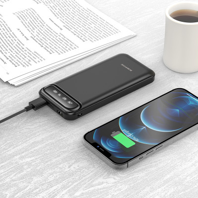 Borofone power bank 10000mAh BJ14 Freeway - 2xUSB - fekete