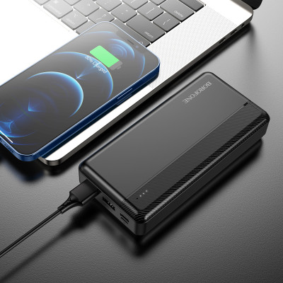 Borofone power bank 20000mAh BJ24A - 2xUSB - fekete