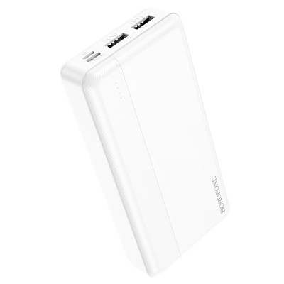 Borofone power bank 20000mAh BJ24A - 2xUSB - fehér