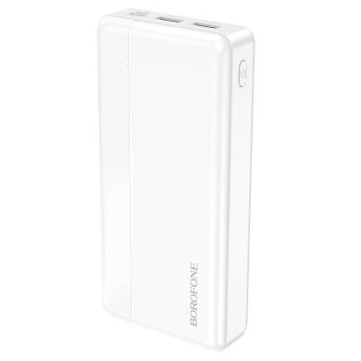 Borofone power bank 20000mAh BJ24A - 2xUSB - fehér