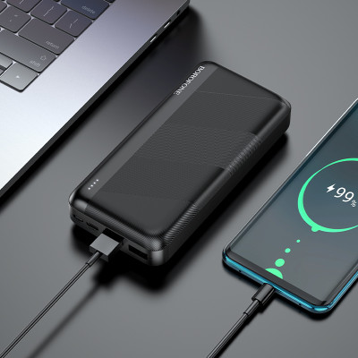 Borofone power bank 30000mAh BJ27B Pindar - 2xUSB - fekete