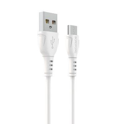 Borofone kábel BX51 Triumph - USB - Micro USB - 2,4A 1 méter fehér