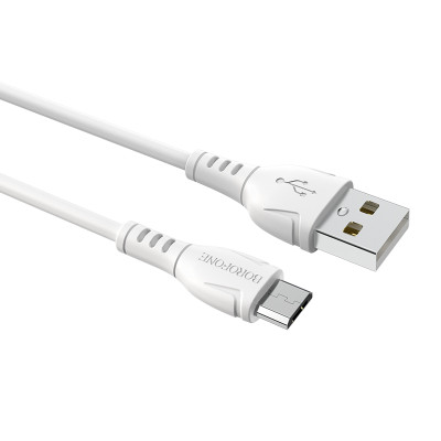 Borofone kábel BX51 Triumph - USB - Micro USB - 2,4A 1 méter fehér