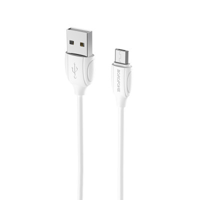 Borofone kábel BX19 Benefit - USB - Micro USB - 2,4A 1 méter fehér