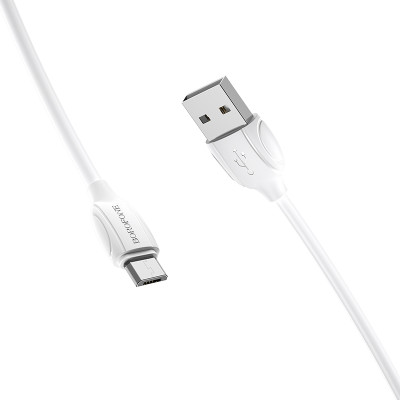 Borofone kábel BX19 Benefit - USB - Micro USB - 2,4A 1 méter fehér