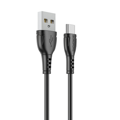 Borofone kábel BX51 Triumph - USB - Type C - 3A 1 méter fekete