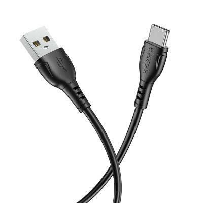 Borofone kábel BX51 Triumph - USB - Type C - 3A 1 méter fekete