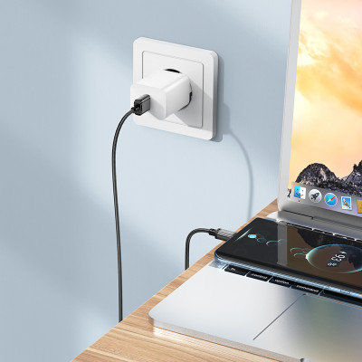 Borofone kábel BX87 Sharp - USB - Type C - 3A 1 méter fekete
