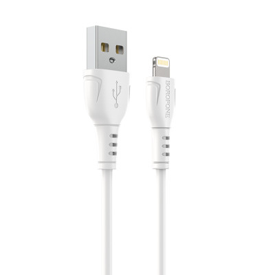 Borofone kábel BX51 Triumph - USB - Lightning - 2,4A 1 méter fehér