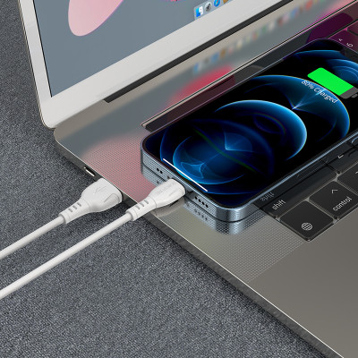 Borofone kábel BX51 Triumph - USB - Lightning - 2,4A 1 méter fehér