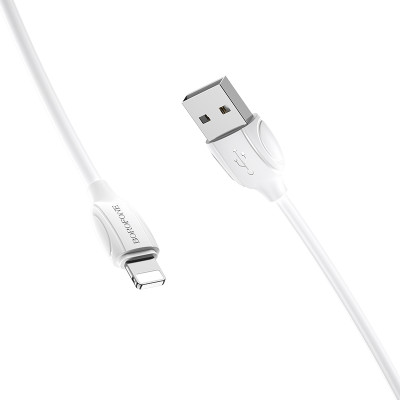 Borofone kábel BX19 Benefit - USB - Lightning - 2,4A 1 méter fehér