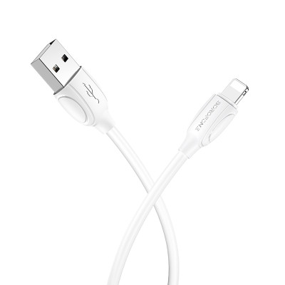 Borofone kábel BX19 Benefit - USB - Lightning - 2,4A 1 méter fehér